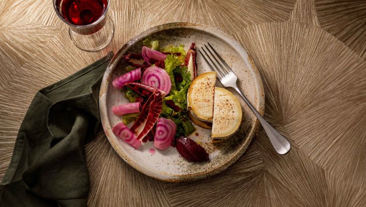 salade met geitenkaas en gerookte biet - 3840x2160px